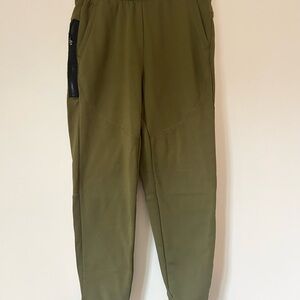 Boys Olive Green Jogger Pants